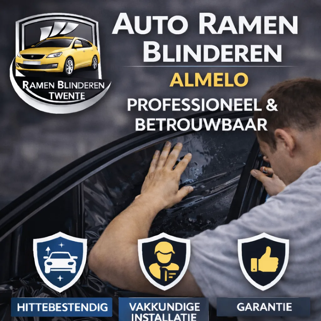 Resultaat van auto ruiten tinten bij een klant in Almelo