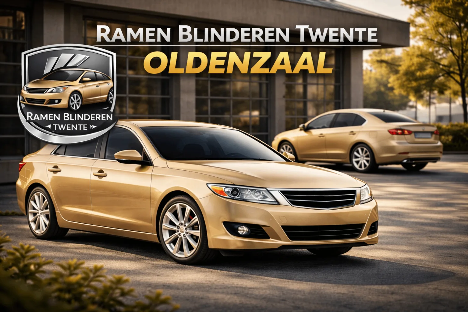 Auto ramen blinderen in de werkplaats in Oldenzaal