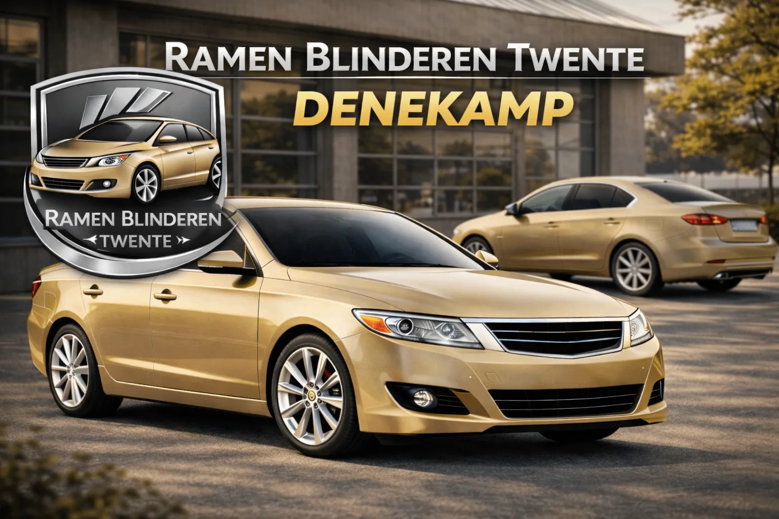 Auto ramen blinderen in de werkplaats in Denekamp