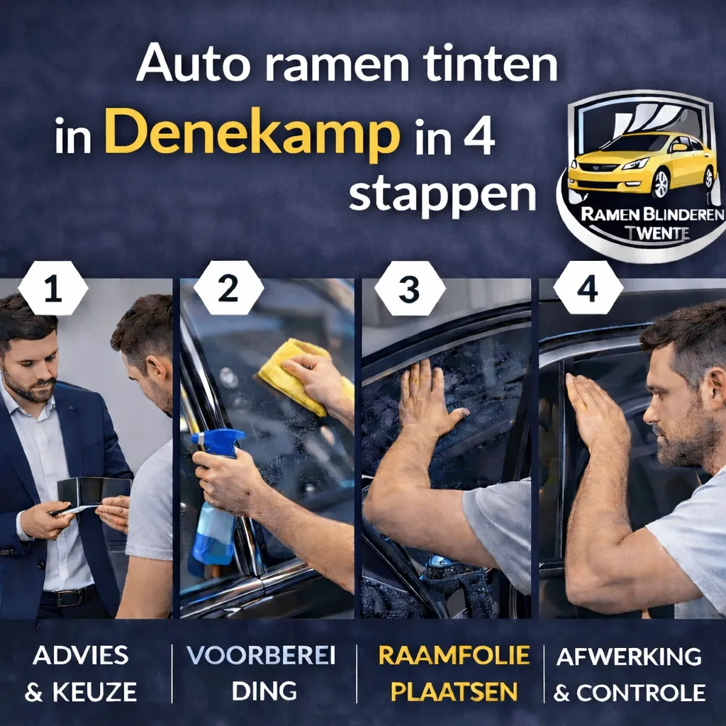 Resultaat van auto ruiten tinten bij een klant in Denekamp