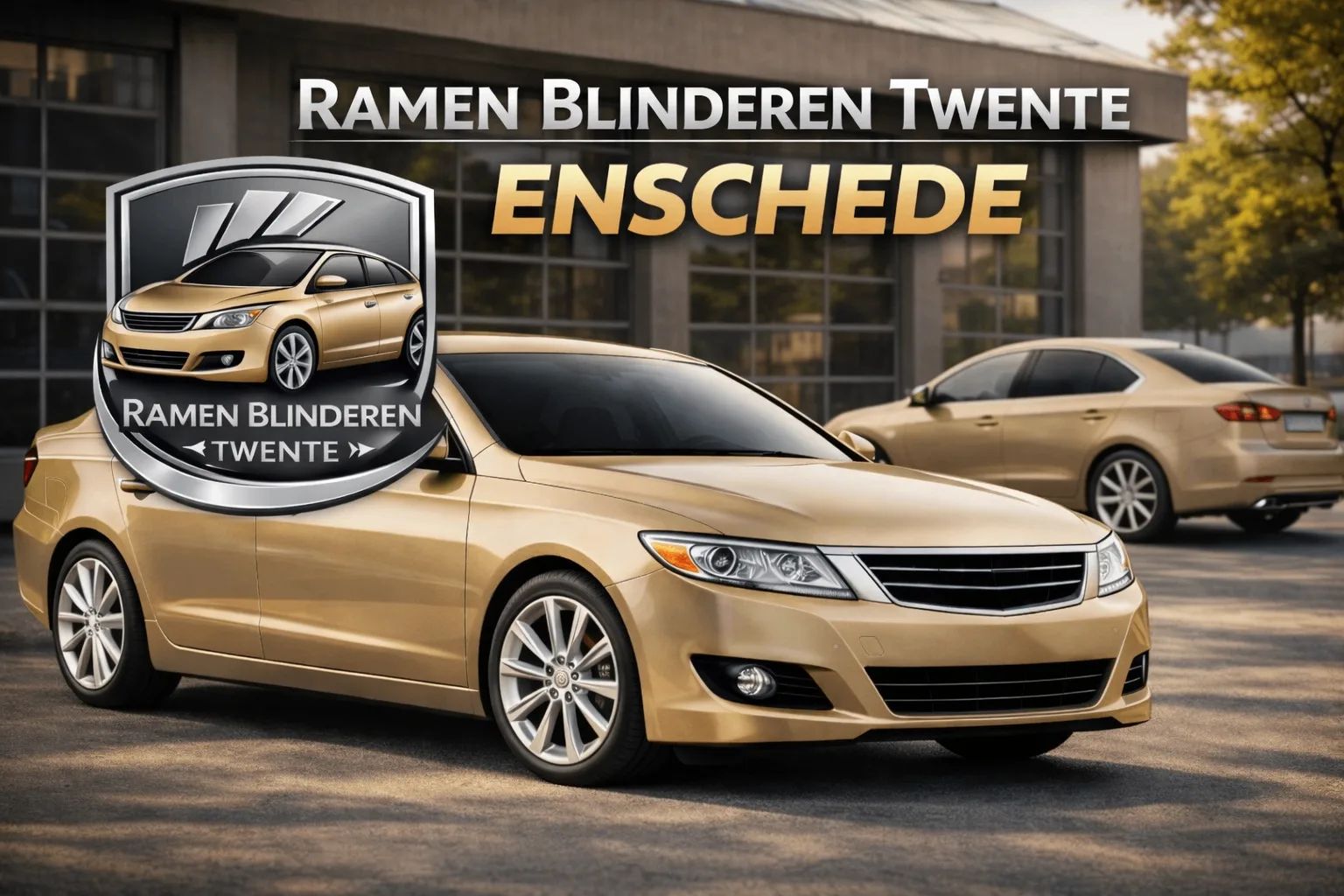 Auto ramen blinderen in de werkplaats in Enschede